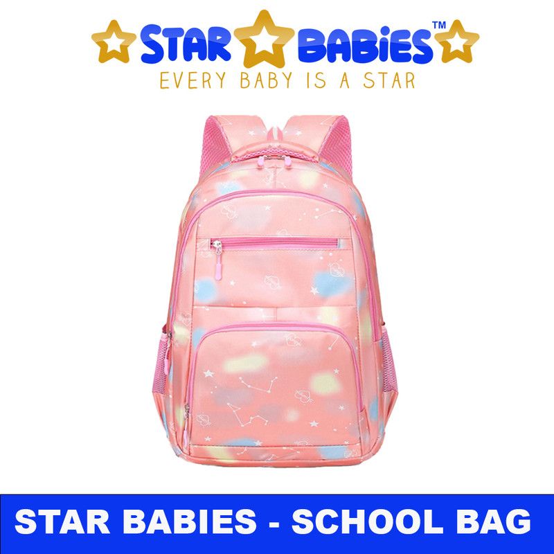 Star Babies - Custom Unique Fancy School Backpack - Pink