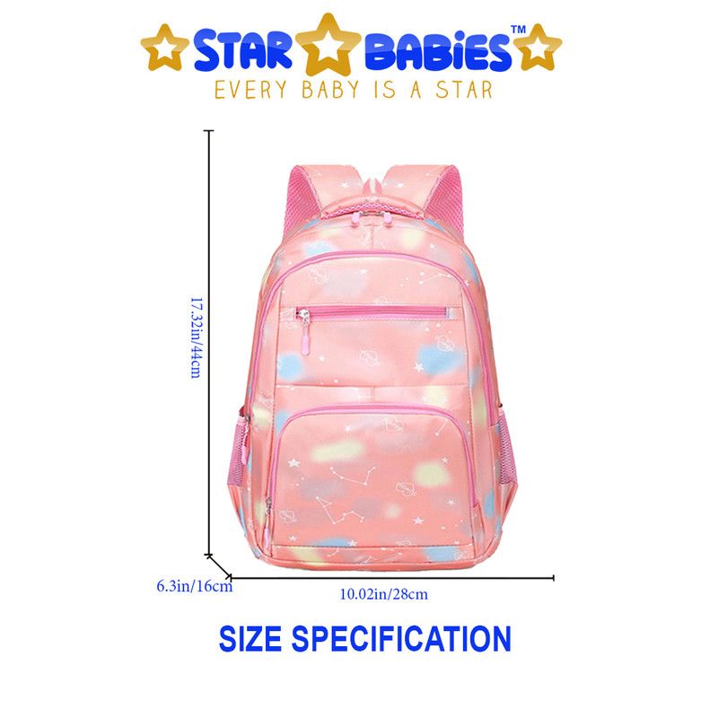 Star Babies - Custom Unique Fancy School Backpack - Pink