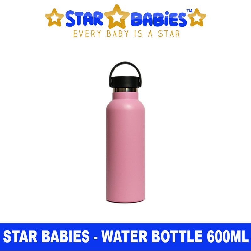 Star Babies - Insulated Stainless Water Bottle - Pink - 600 ml