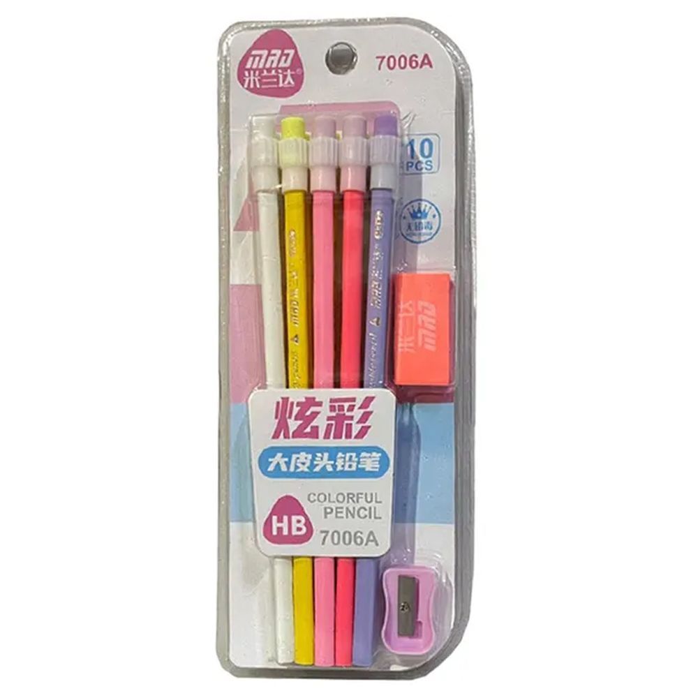 Star Babies - School Bag 14.17-inch and Pencil Set 10pcs - Green