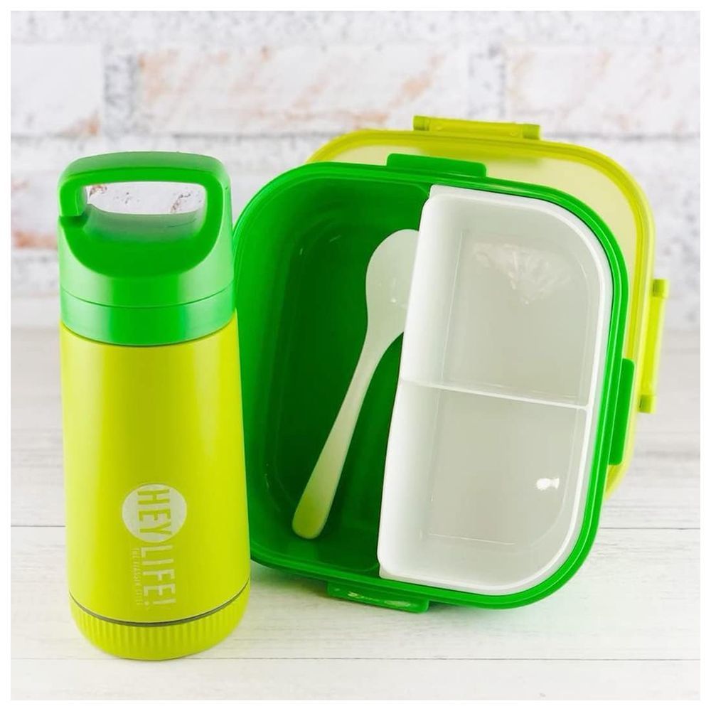 Star Babies - Lunch Box With Water Bottle and Pencil Set 10pcs - Green