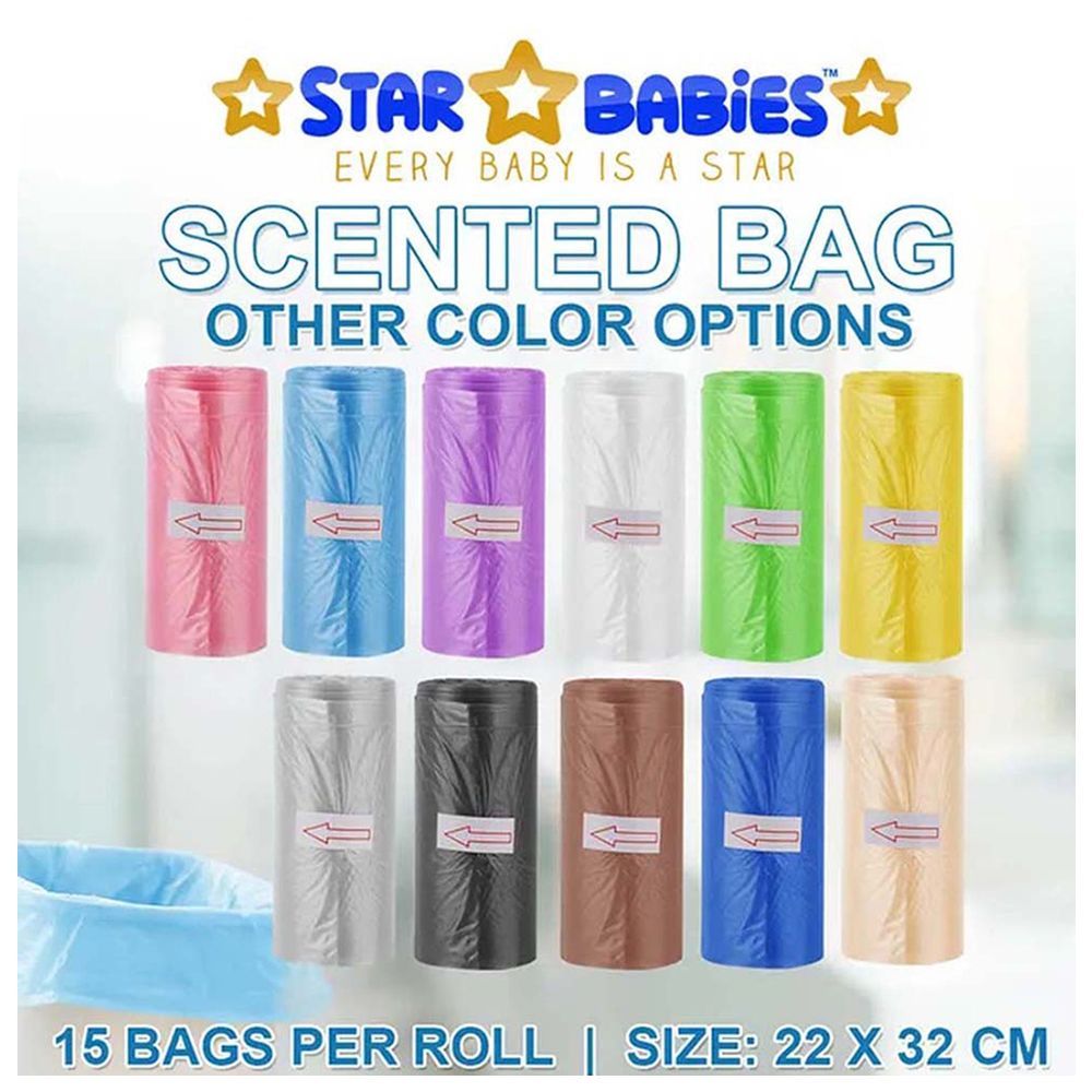 Star Babies - Scented Bag - 11pcs - 165 Bags With Dispenser - Rainbow