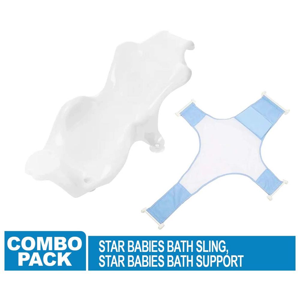 Star Babies - Bath Sling And Bath Support - White