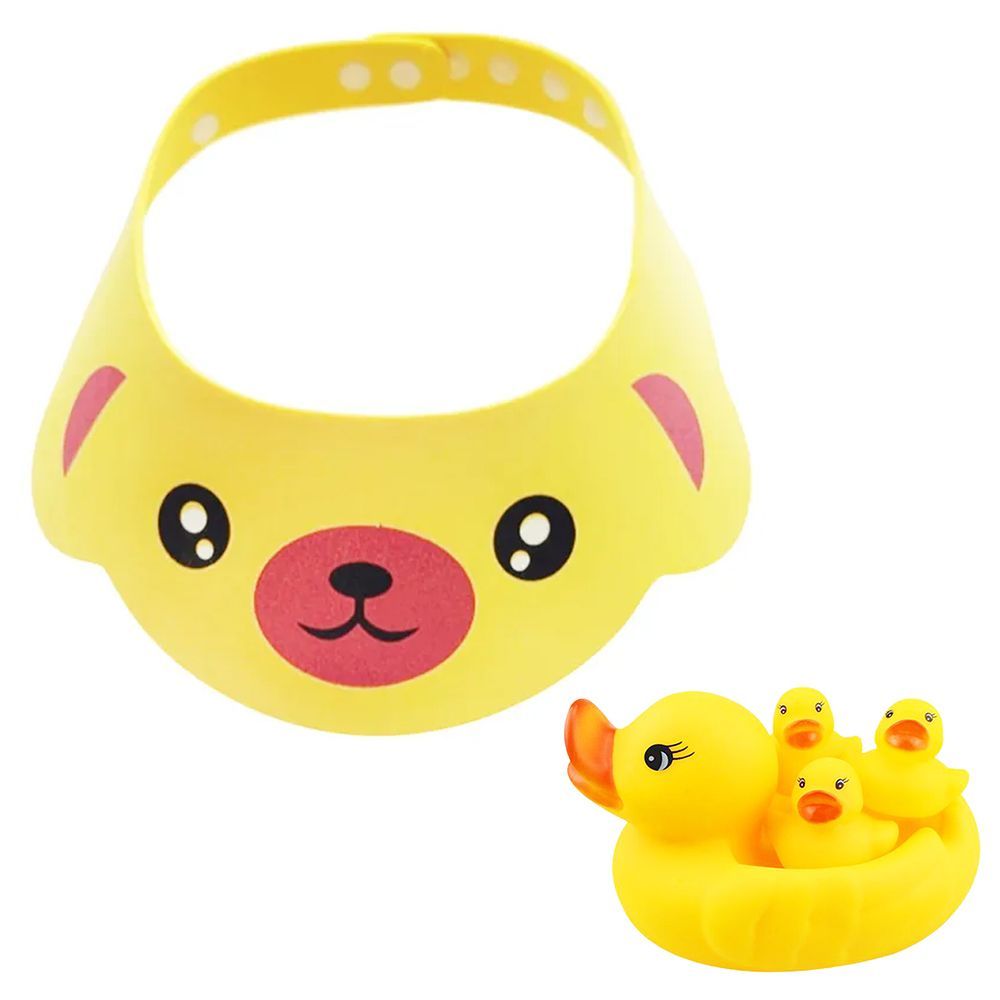 Star Babies - Kids Shower Cap And Rubber Duck - Yellow