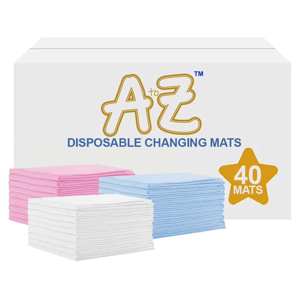 A to Z - Disposable Changing Mats - 45 x 60 cm - 40pcs - Rainbow