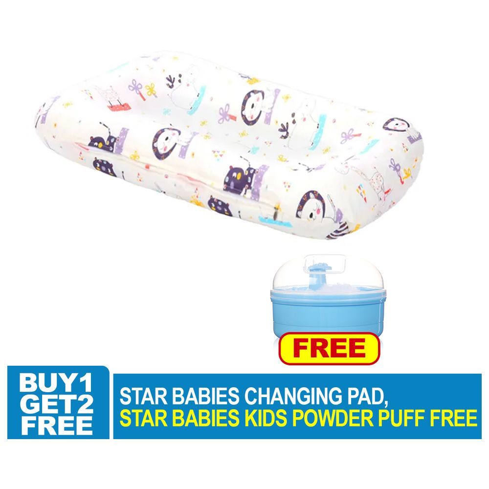 Star Babies - Changing Pad w/ Powder Puff - Blue