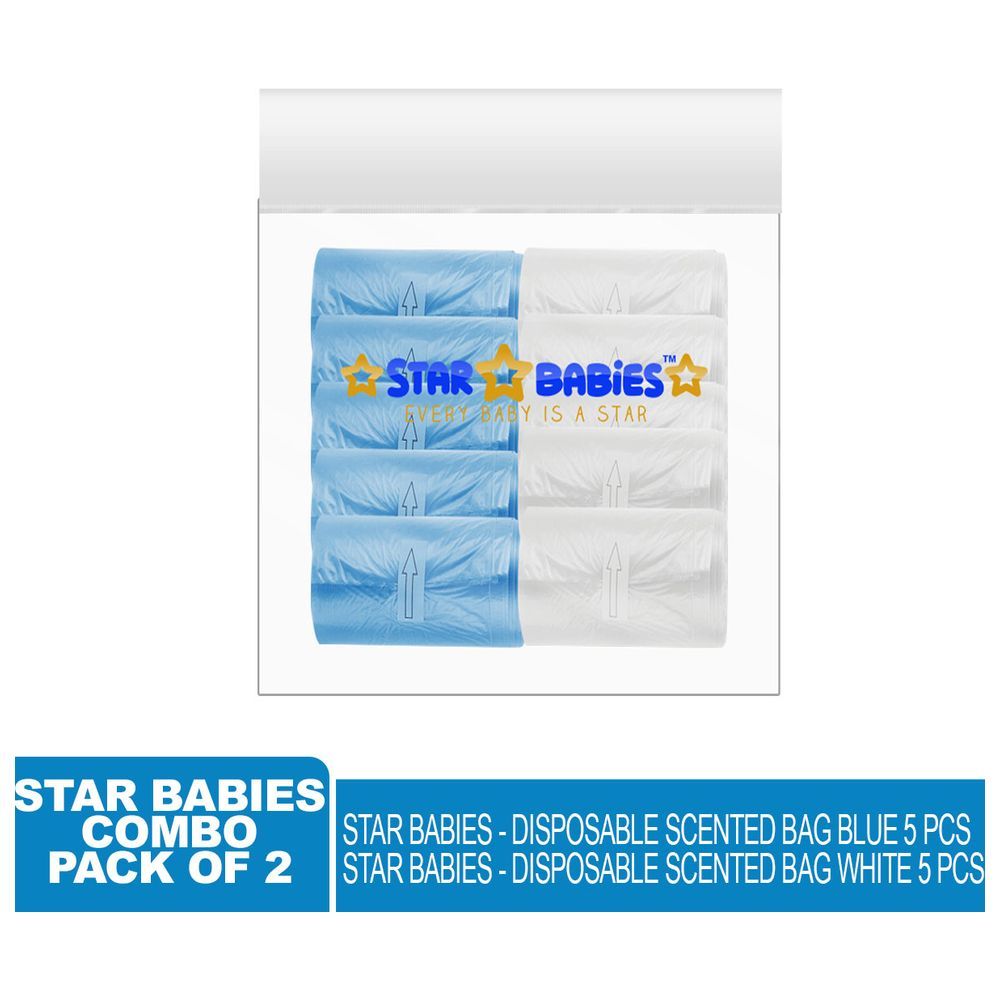 Star Babies - Scented Bag - 10pcs - Blue/White