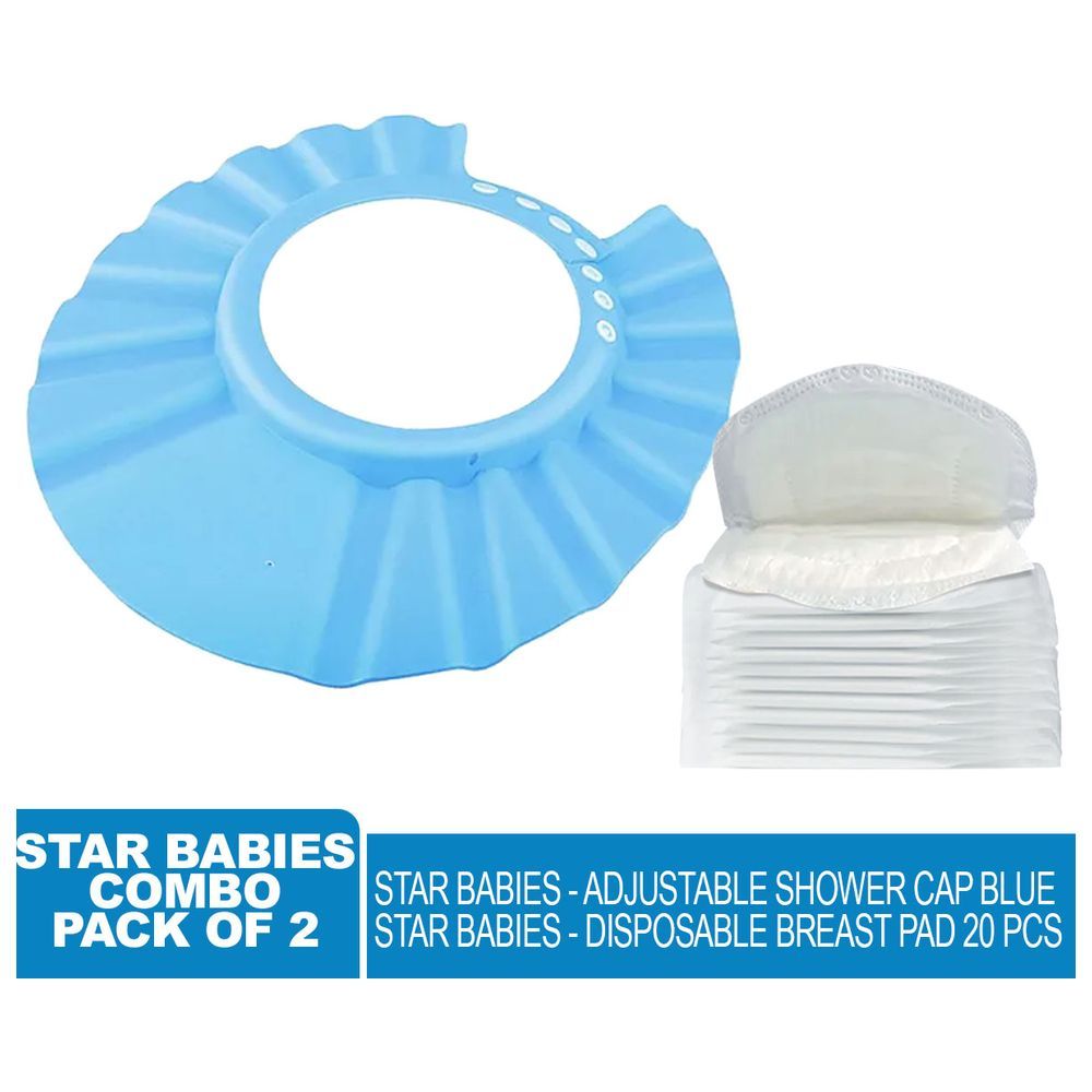 Star Babies - Adjustable Shower Cap w/ Breast Pad 20pcs