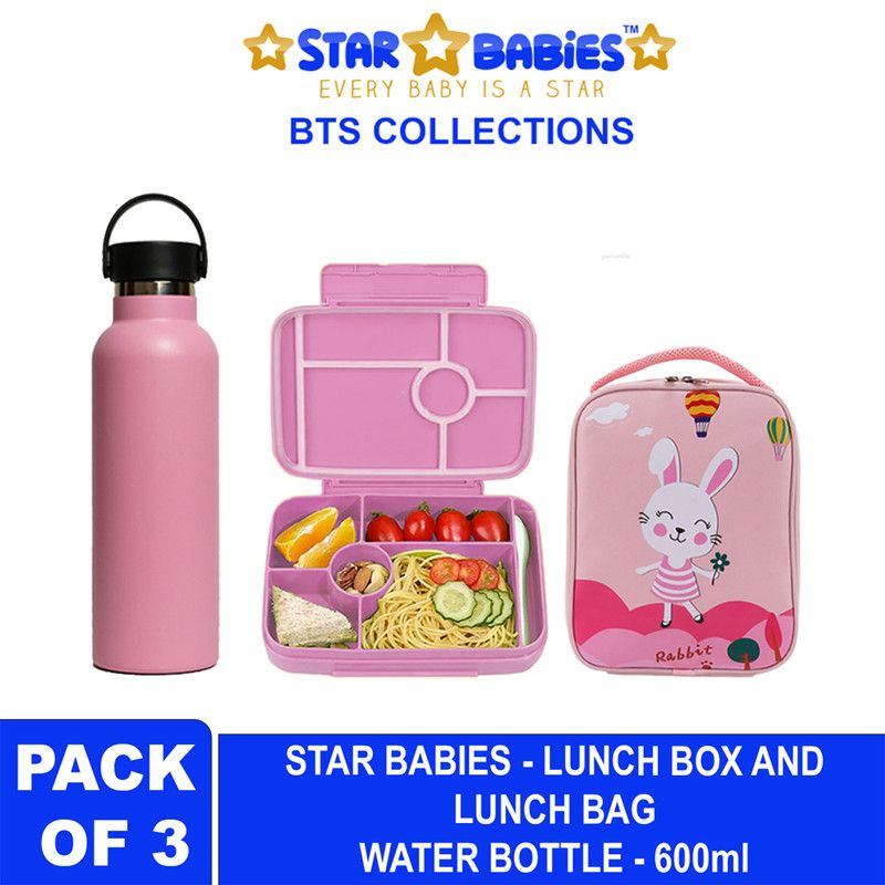 Star Babies - Back To School Bundle - Pack of 3 - Rabbit - Pink