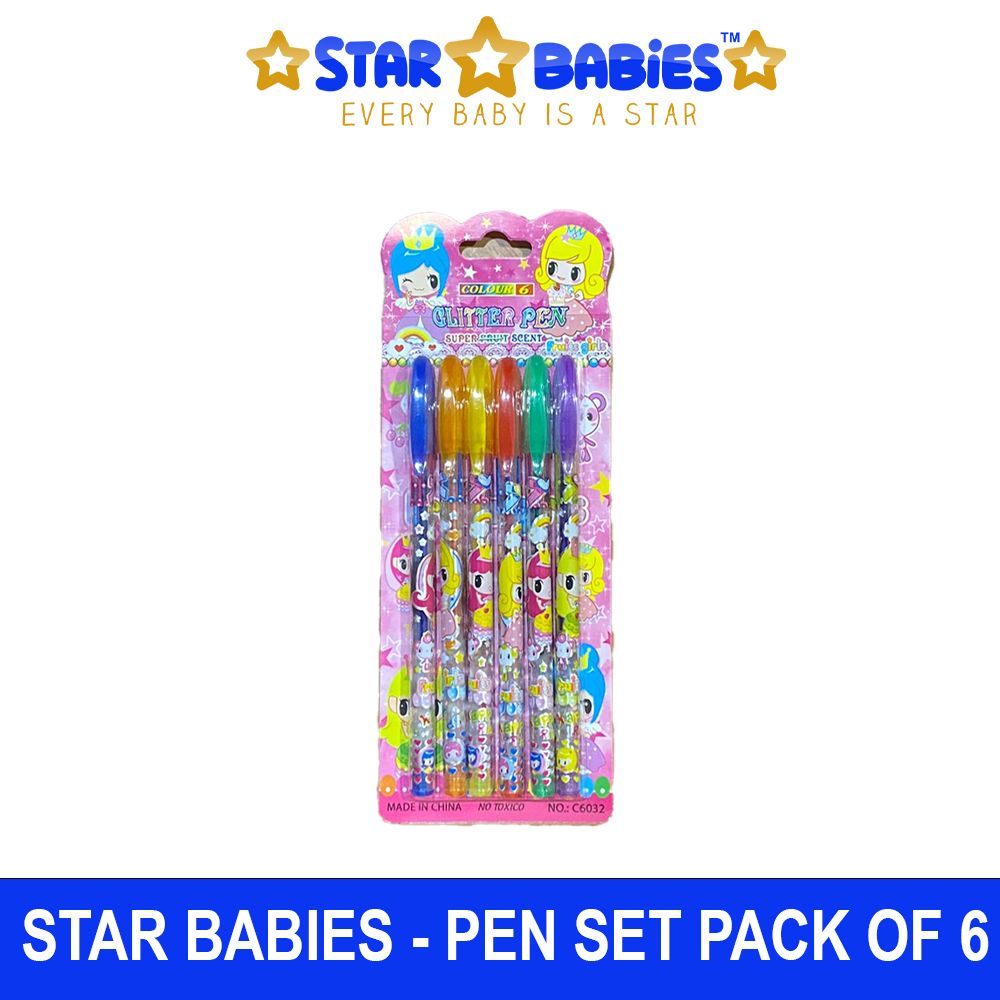 Star Babies - Glitter Pens - Pack of 6