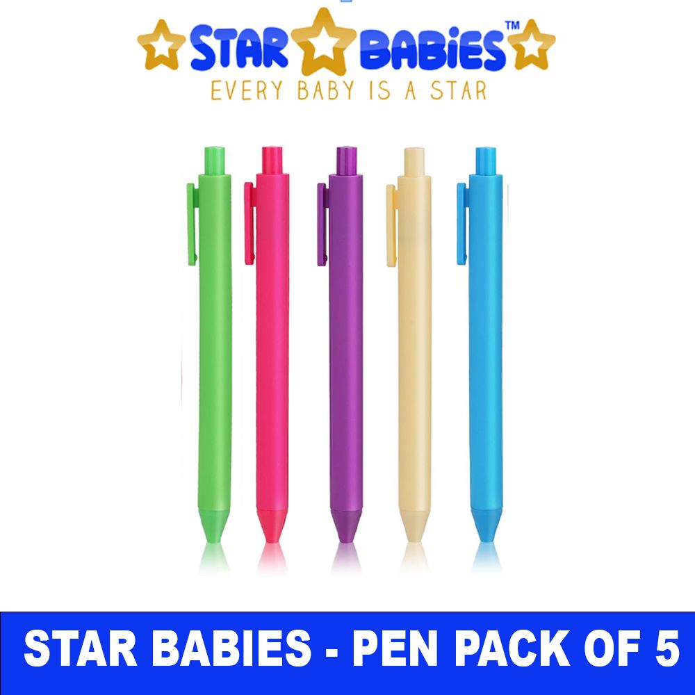 Star Babies - Eco Friendly Plastic Pen - Pack of 5