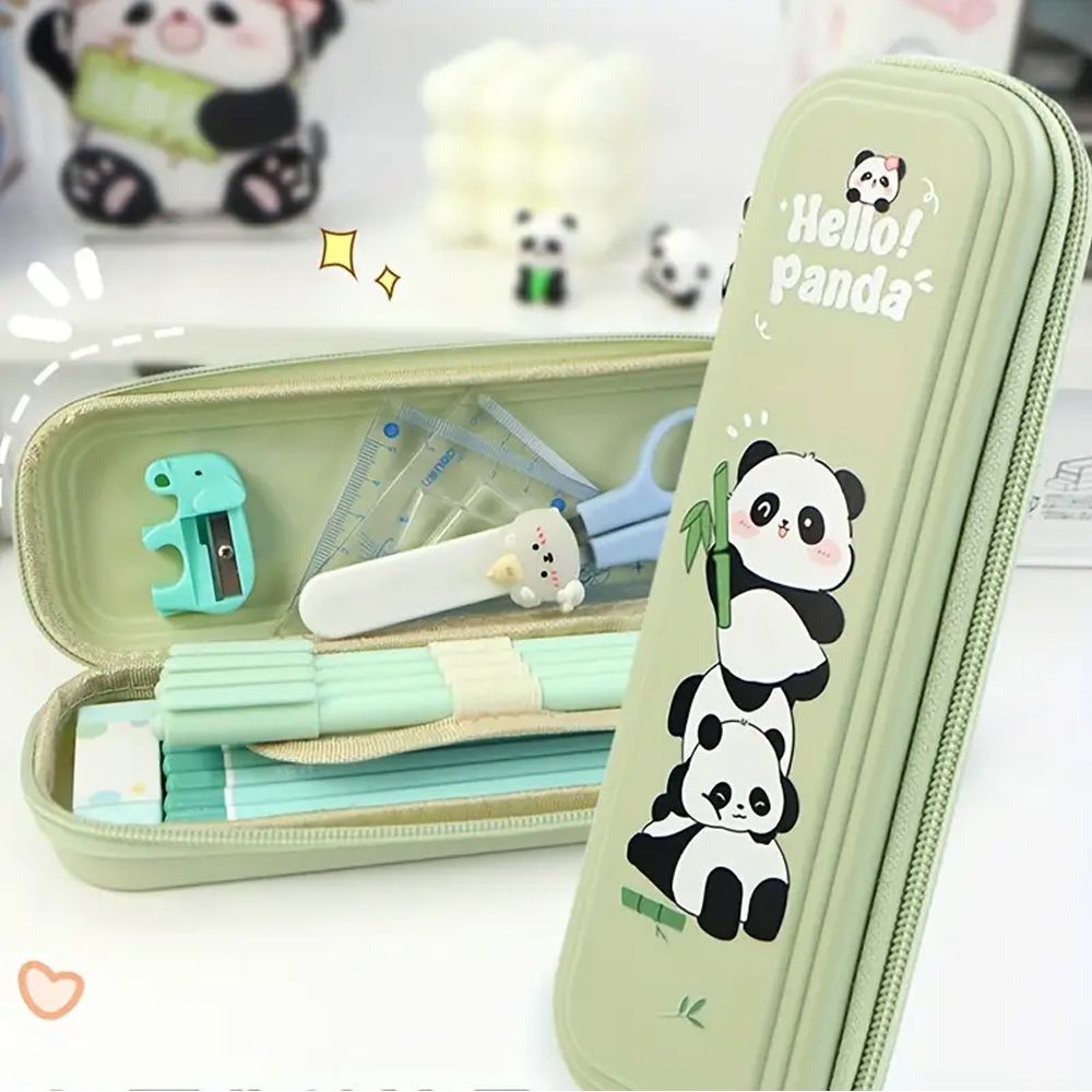 Star Babies - Hello Panda Pencil Case - Green