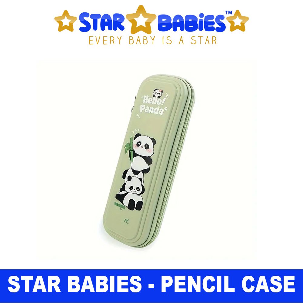 Star Babies - Hello Panda Pencil Case - Green