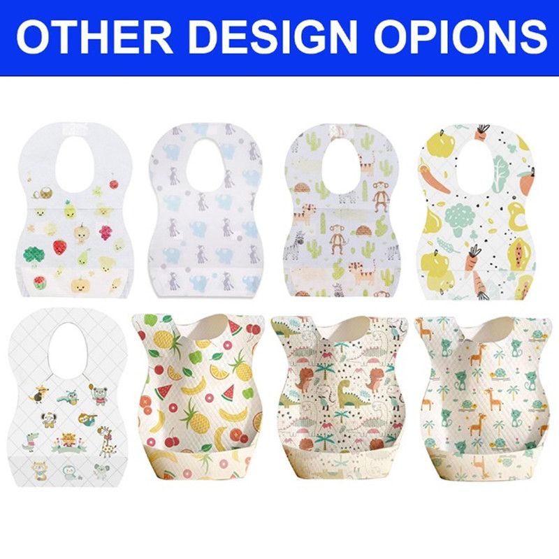 Star Babies - Baby Diaper Caddy Portable Organizer With Disposable Bibs - 5 Pcs