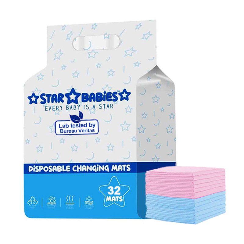 Star Babies - Disposable Changing Mats - Multicolor - 32 Pcs