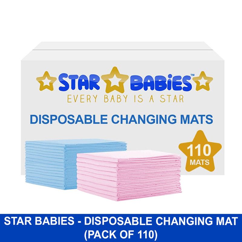 Star Babies - Disposable Changing Mats - Multicolor - 110 Pcs