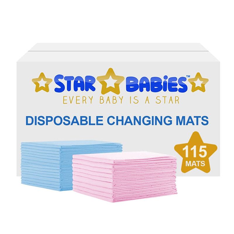 Star Babies - Disposable Changing Mats - Multicolor - 115 Pcs