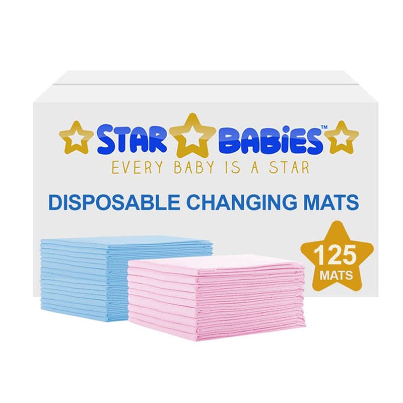 Star Babies - Disposable Changing Mats - Multicolor - 125 Pcs