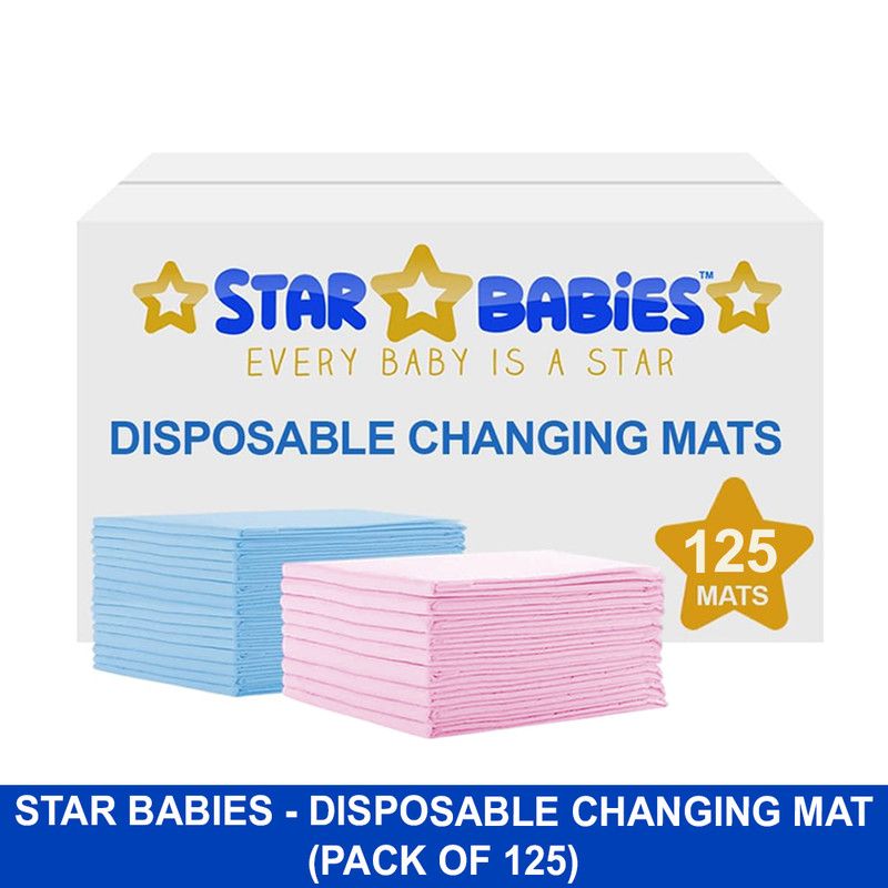 Star Babies - Disposable Changing Mats - Multicolor - 125 Pcs