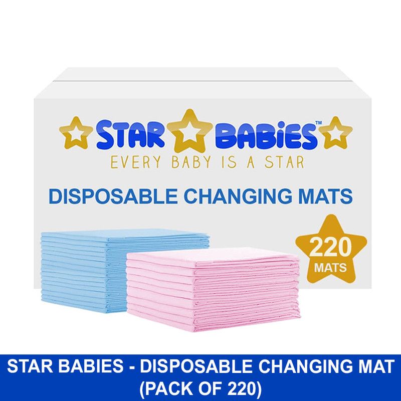 Star Babies - Disposable Changing Mats - Multicolor - 220 Pcs