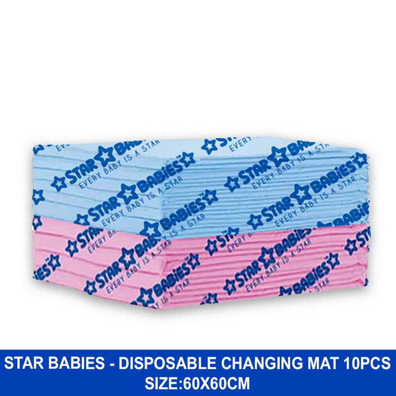 Star Babies - Disposable Changing Mats - Multicolor - 10 Pcs