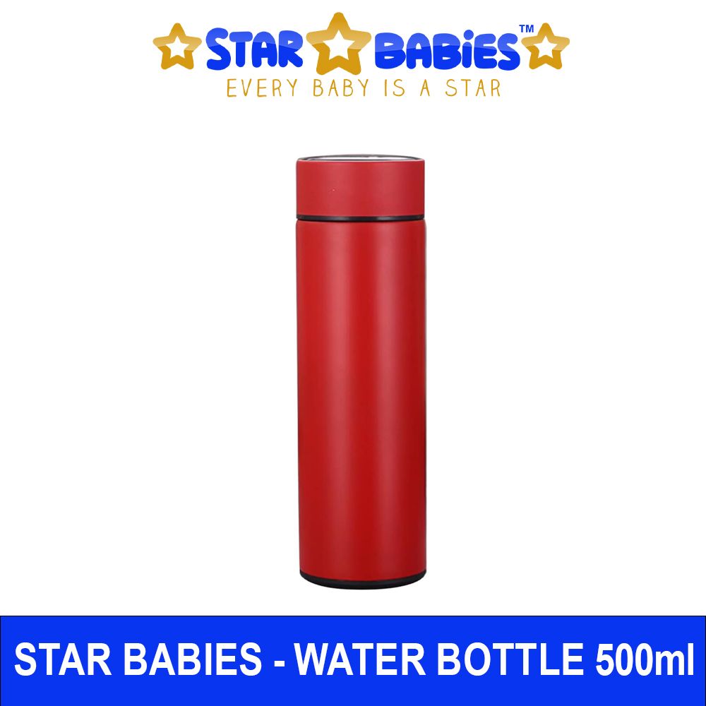 Star Babies - Insulated Stainless Steel Water Bottle - Red - 500ml