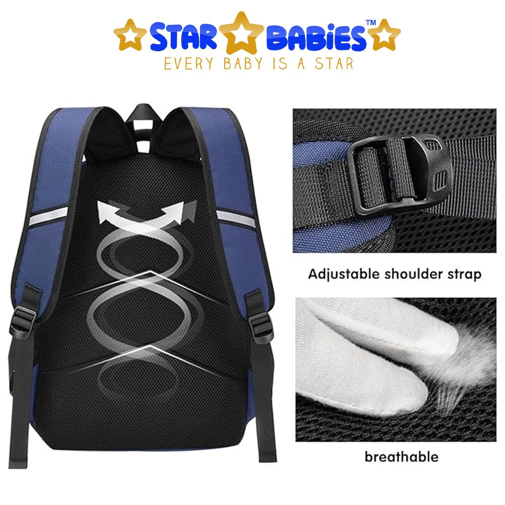 Star Babies - Astronaut Children's Backpack Large - Navy Blue