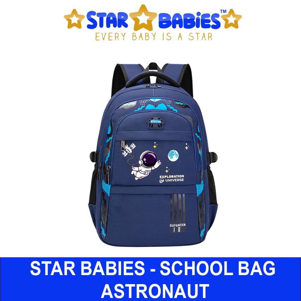 Star Babies - Astronaut Children's Backpack Large - Navy Blue