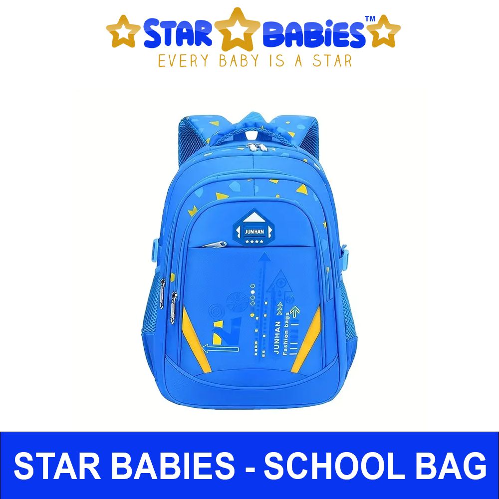 Star Babies - Children's Backpack With Adjustable Shoulder Strap Large - Blue