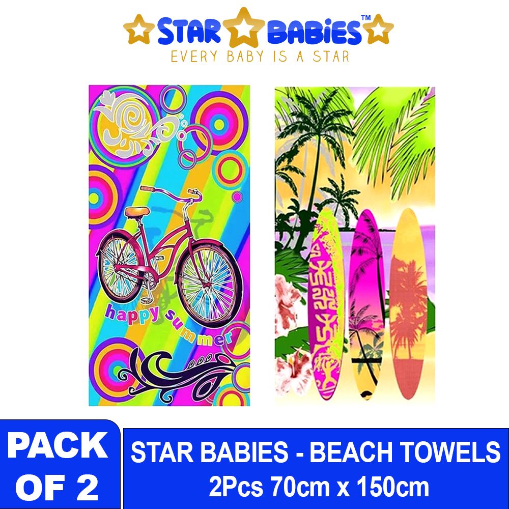 Star Babies - Beach Towel - Pack of 2 - Multicolor