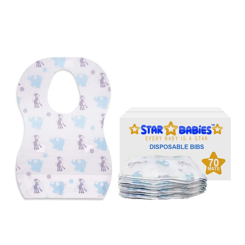 Star Babies - Disposable Bibs - Elephant - Pack of 70