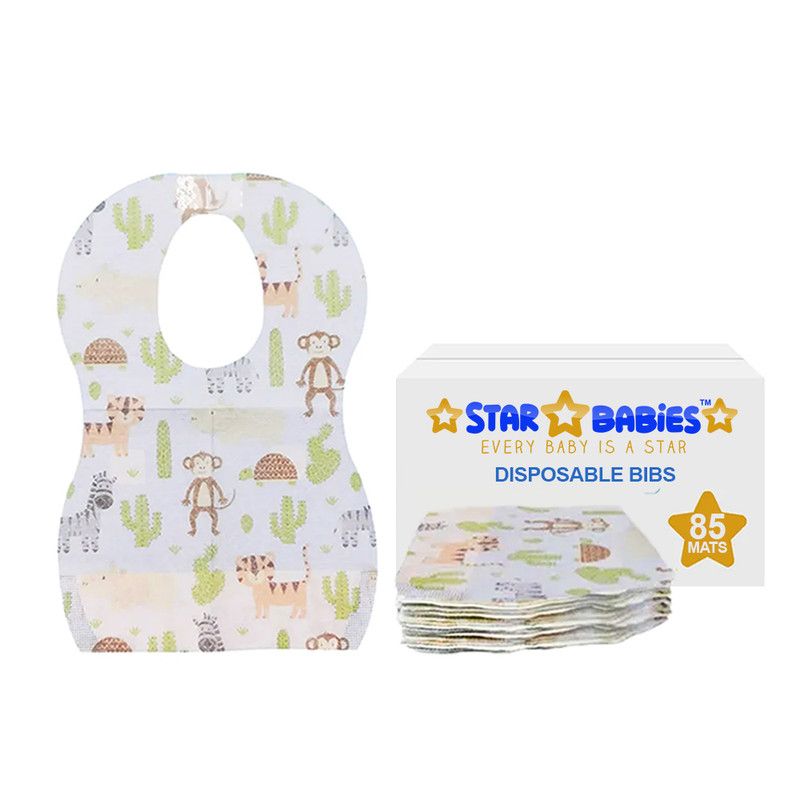 Star Babies - Disposable Bibs - Animal - Pack of 85