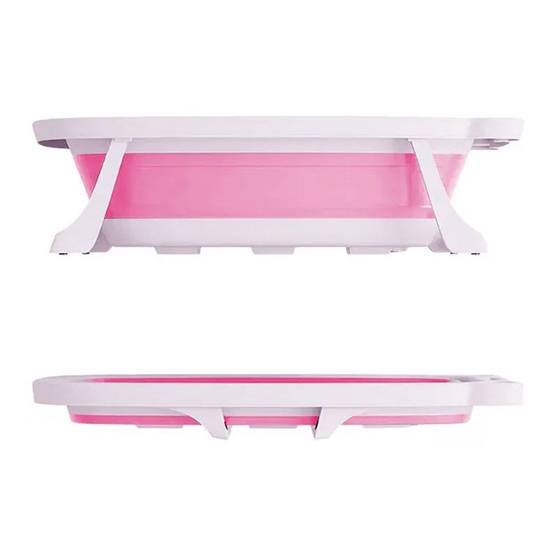 Star Babies - Foldable Bathtub With Bath Cushion - Pink - 2 Pcs