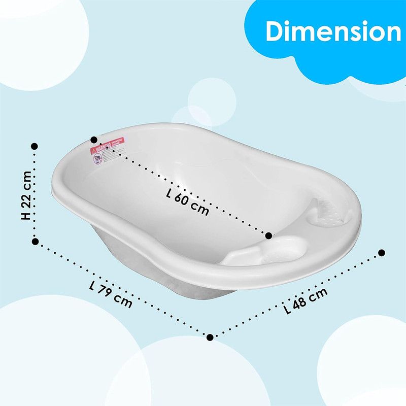 Star Babies - Sunbaby Splash Bath Tub With Disposable Changing Mat - White - 20 Pcs