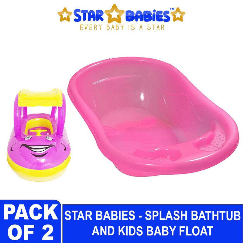 Star Babies - Sunbaby Splash Bath Tub With Baby Float - PInk