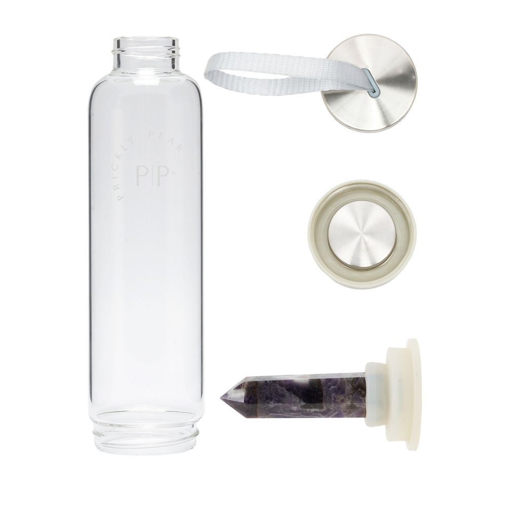 Prickly Pear - Amethyst Interchangeable Crystal Water Bottle