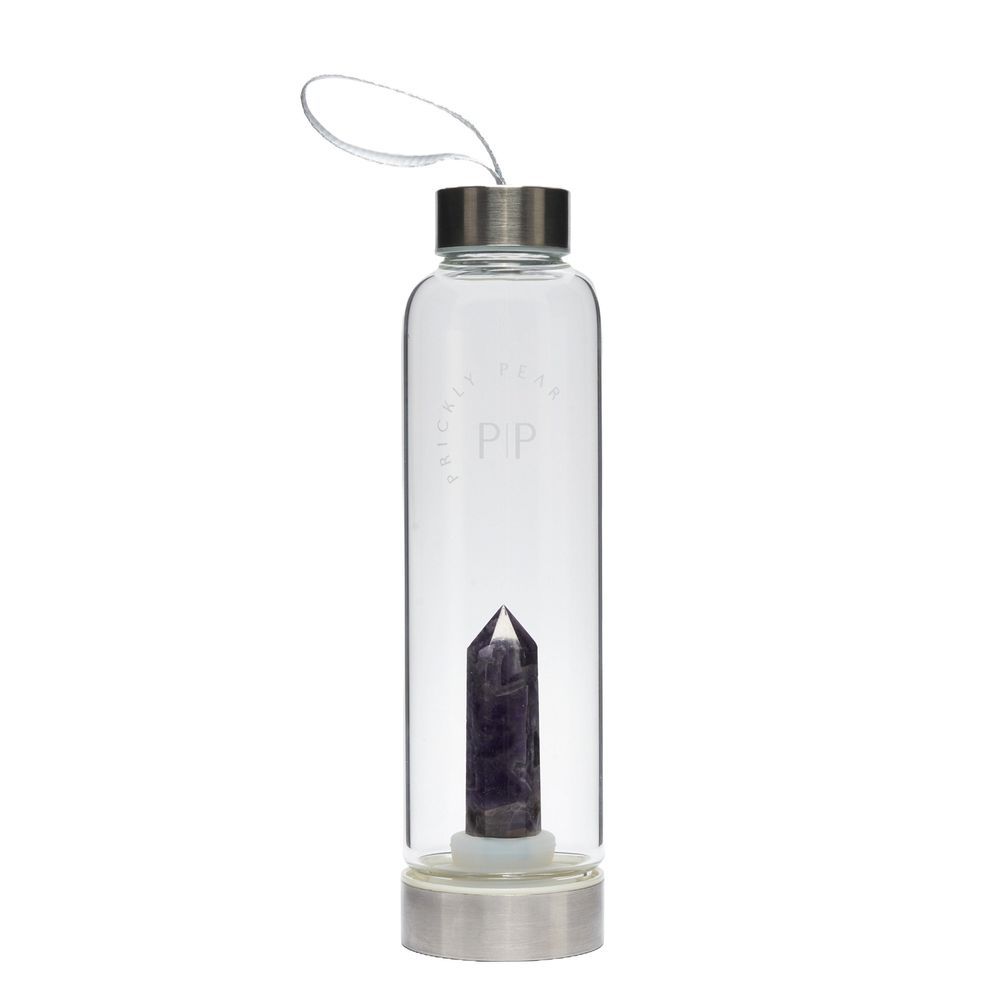 Prickly Pear - Amethyst Interchangeable Crystal Water Bottle