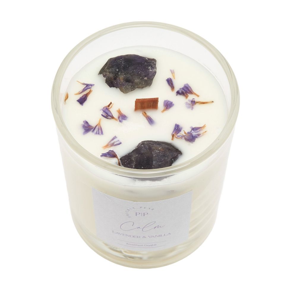 Prickly Pear - Amethyst Crystal Calm Candle