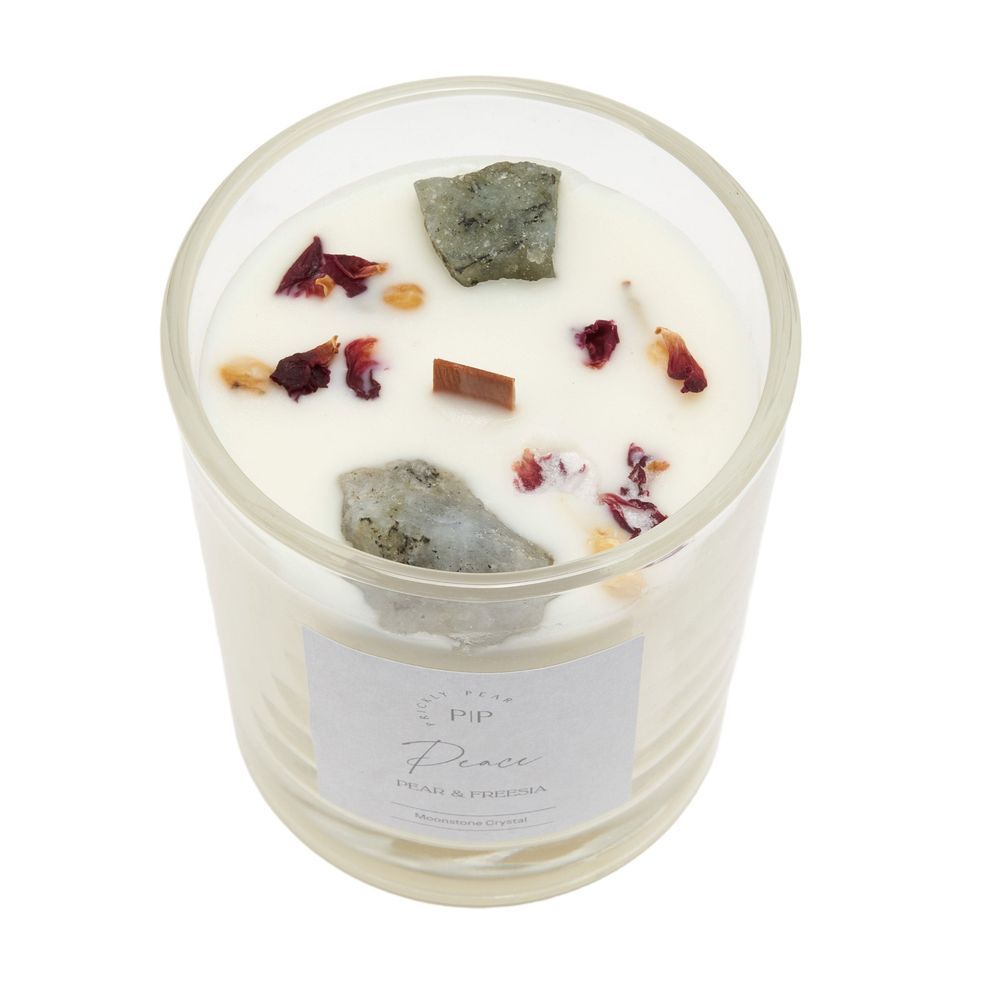 Prickly Pear - Moonstone Crystal Peace Candle