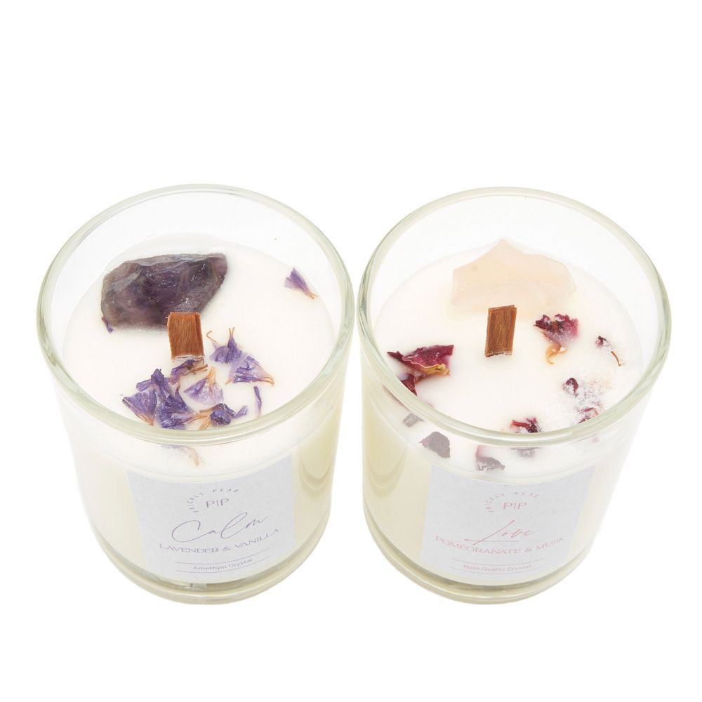 Prickly Pear - Self Love Crystal Candle - 2 Pcs