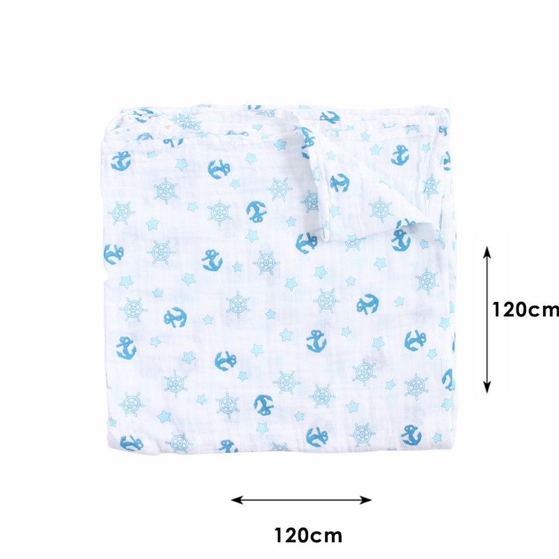 Factory Price - Swaddle Baby Gift Set - Anchor Printed