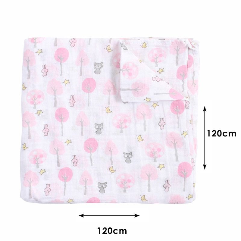 Factory Price - Swaddle Baby Gift Set - Forest Printed