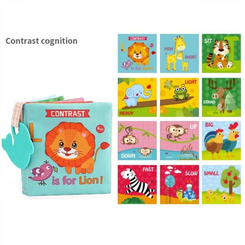 Infant Activity Cloth Book - Contrast