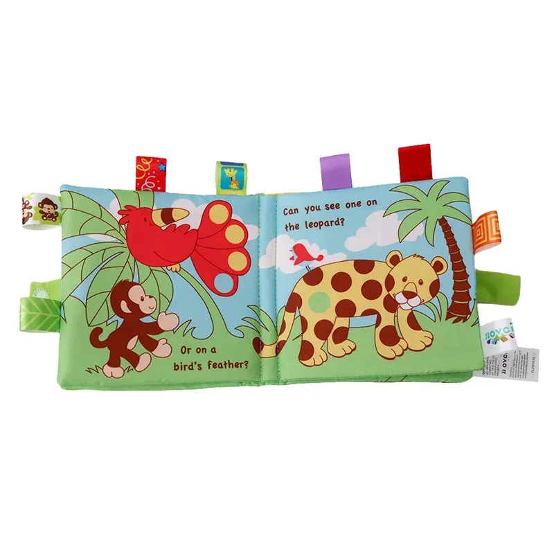 Andres Dazzle Dots And The Missing Spots Cloth Book - Monkey