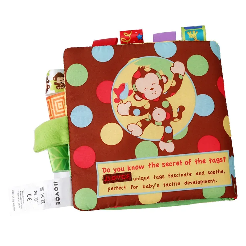 Andres Dazzle Dots And The Missing Spots Cloth Book - Monkey