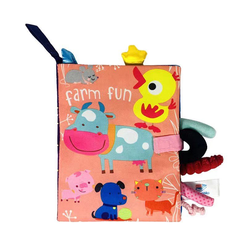 Caden Washable Activity Cloth Book - Farm Fun