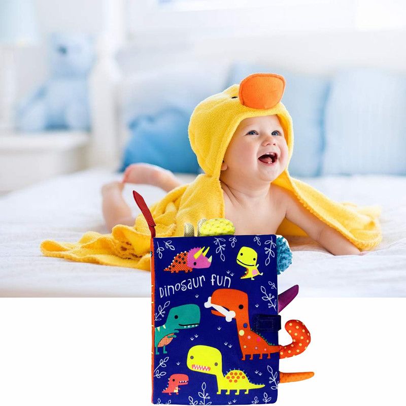 Caden Washable Activity Cloth Book - Dinosaur Fun