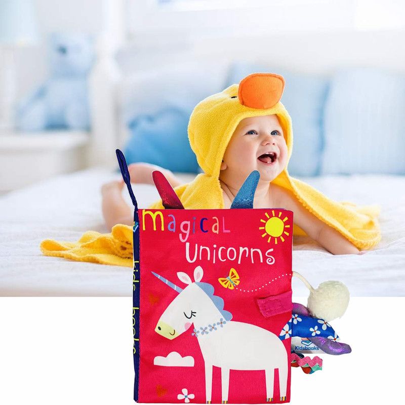 Caden Washable Activity Cloth Book - Magical Unicorns