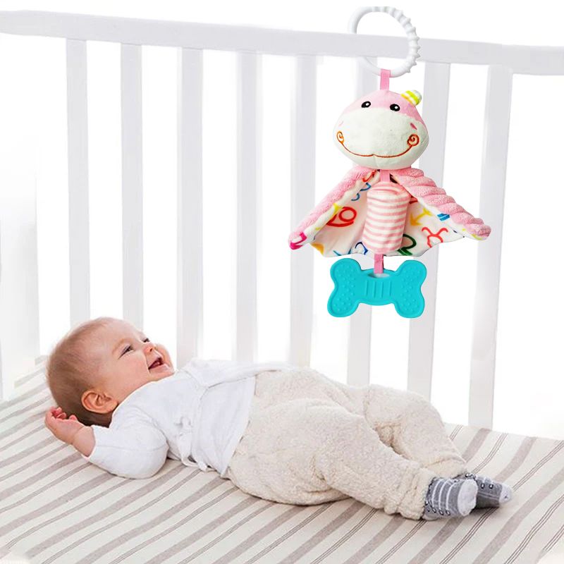 Factory Price - Livia Hanging Animal Crib And Stroller Toy - Hippo