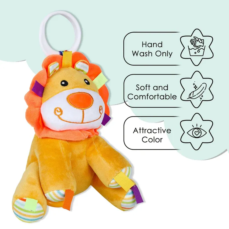 Factory Price - Carly Animal Stuffed Plush Crib And Stroller Toy - Lion